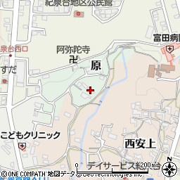 和歌山県岩出市原6周辺の地図