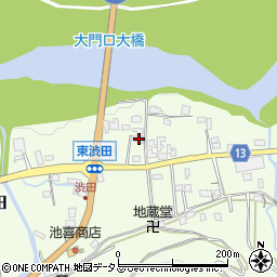 和歌山県伊都郡かつらぎ町東渋田383周辺の地図