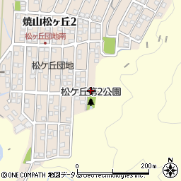 松ヶ丘自治会館周辺の地図