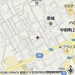 香川県丸亀市津森町120-2周辺の地図