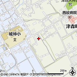 香川県丸亀市津森町974-2周辺の地図