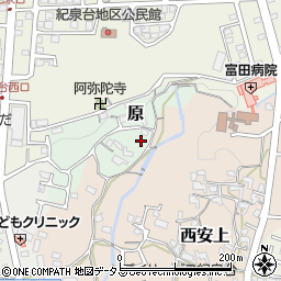 和歌山県岩出市原8周辺の地図
