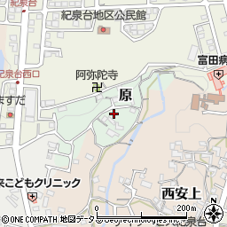 和歌山県岩出市原周辺の地図