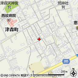 香川県丸亀市津森町495-4周辺の地図