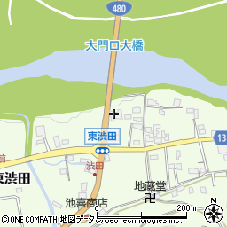 和歌山県伊都郡かつらぎ町東渋田376周辺の地図