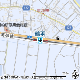 鶴羽駅周辺の地図