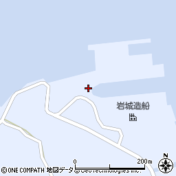 岩城造船株式会社　船員寮周辺の地図