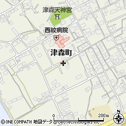 香川県丸亀市津森町522-4周辺の地図