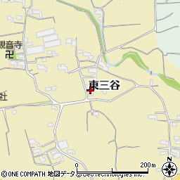 和歌山県紀の川市東三谷334周辺の地図