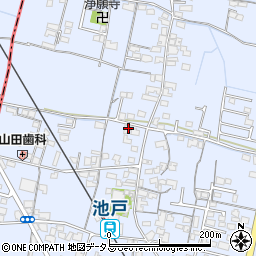 香川県木田郡三木町池戸周辺の地図