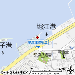 香川県立多度津高等学校　栽培漁業実習場周辺の地図