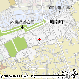香川県丸亀市城南町58周辺の地図