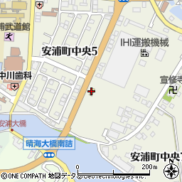 セブンイレブン広島安浦店周辺の地図