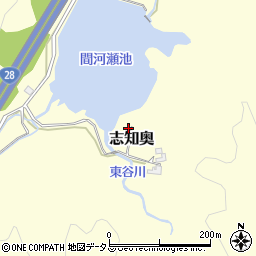 兵庫県南あわじ市志知奥677周辺の地図