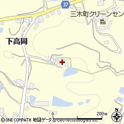 香川県木田郡三木町下高岡3730周辺の地図