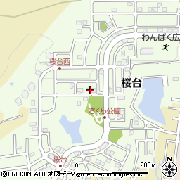 和歌山県岩出市桜台周辺の地図