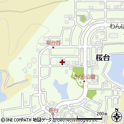 和歌山県岩出市桜台185周辺の地図