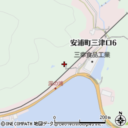 広島県呉市安浦町大字三津口48周辺の地図