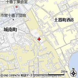香川県丸亀市城南町2-7周辺の地図
