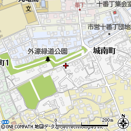 香川県丸亀市城南町54-3周辺の地図