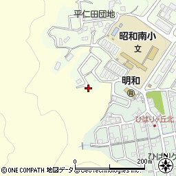 平仁田公園周辺の地図