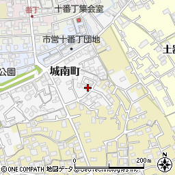 香川県丸亀市城南町17-12周辺の地図
