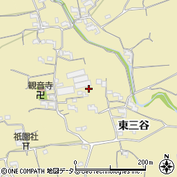 和歌山県紀の川市東三谷周辺の地図