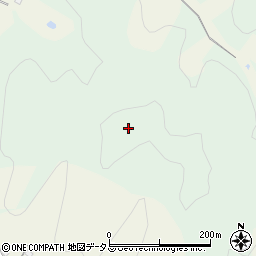 白ケ谷山周辺の地図