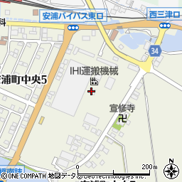 広島県呉市安浦町中央6丁目周辺の地図