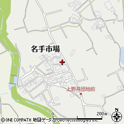 和歌山県紀の川市名手市場1227周辺の地図