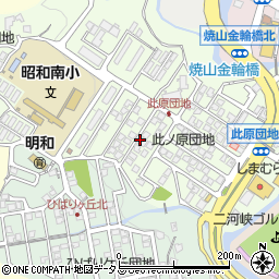 広島県呉市焼山此原町周辺の地図