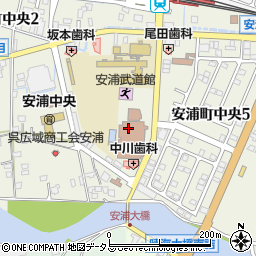 呉市役所　安浦市民センター安浦まちづくりセンター周辺の地図