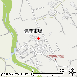 和歌山県紀の川市名手市場1215-25周辺の地図