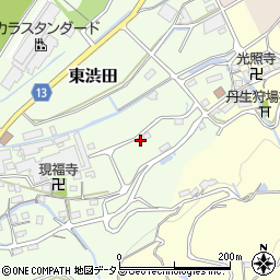 和歌山県伊都郡かつらぎ町東渋田606周辺の地図