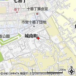 香川県丸亀市城南町17-5周辺の地図