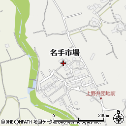 和歌山県紀の川市名手市場1215-15周辺の地図