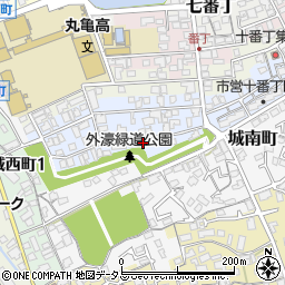 香川県丸亀市十番丁68周辺の地図