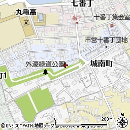 香川県丸亀市十番丁64周辺の地図
