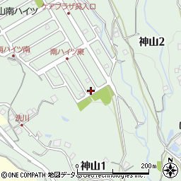 広島県呉市神山周辺の地図