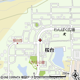 和歌山県岩出市桜台621周辺の地図