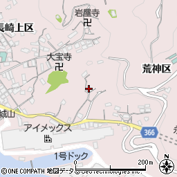 広島県尾道市因島土生町荒神区周辺の地図