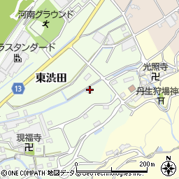 和歌山県伊都郡かつらぎ町東渋田612周辺の地図