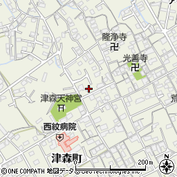 香川県丸亀市津森町677周辺の地図