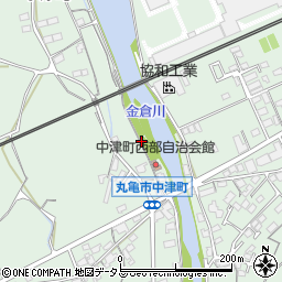 中津児童遊園周辺の地図