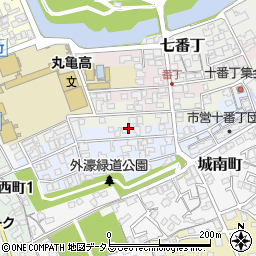 香川県丸亀市十番丁14周辺の地図
