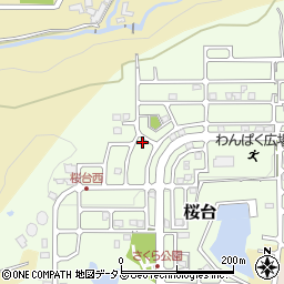 和歌山県岩出市桜台242周辺の地図