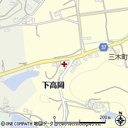 香川県木田郡三木町下高岡3780周辺の地図