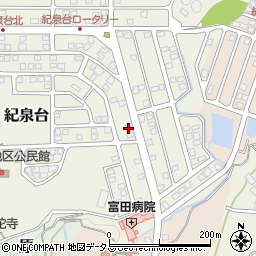 和歌山県岩出市紀泉台117周辺の地図