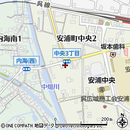 呉信用金庫安浦支店周辺の地図