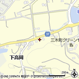 香川県木田郡三木町下高岡3987周辺の地図